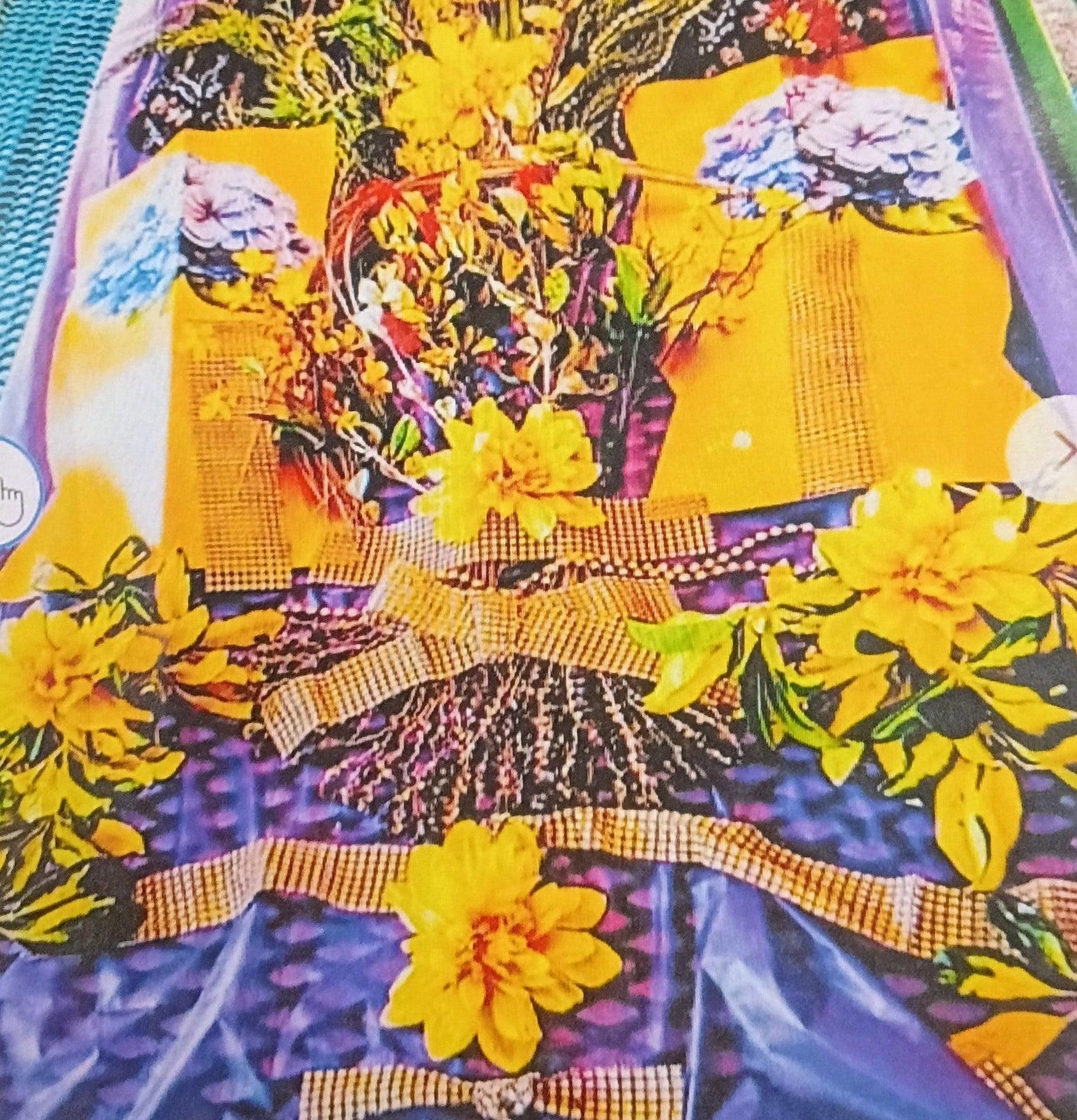 Joyful Inspirations – Vibrant Yellow Floral Digital Pattern